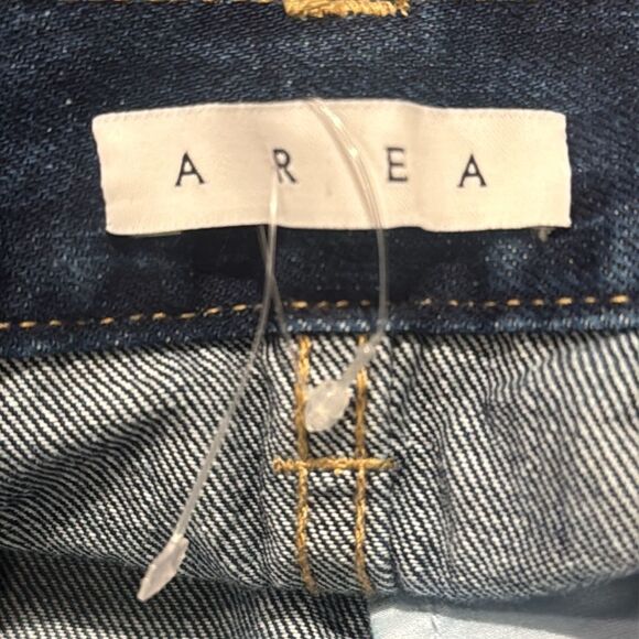 AREA Women's Strapless Crystal Embellished
Denim Mini Dress Medium - Picture 13 of 16